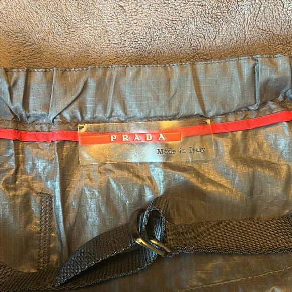 Prada Vintage Waterproof Mini-length to Mid-Length Skirt - Charcoal Gray - Picture 3 of 5